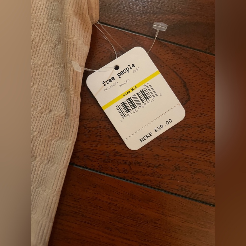 Free People Cream Knit Top